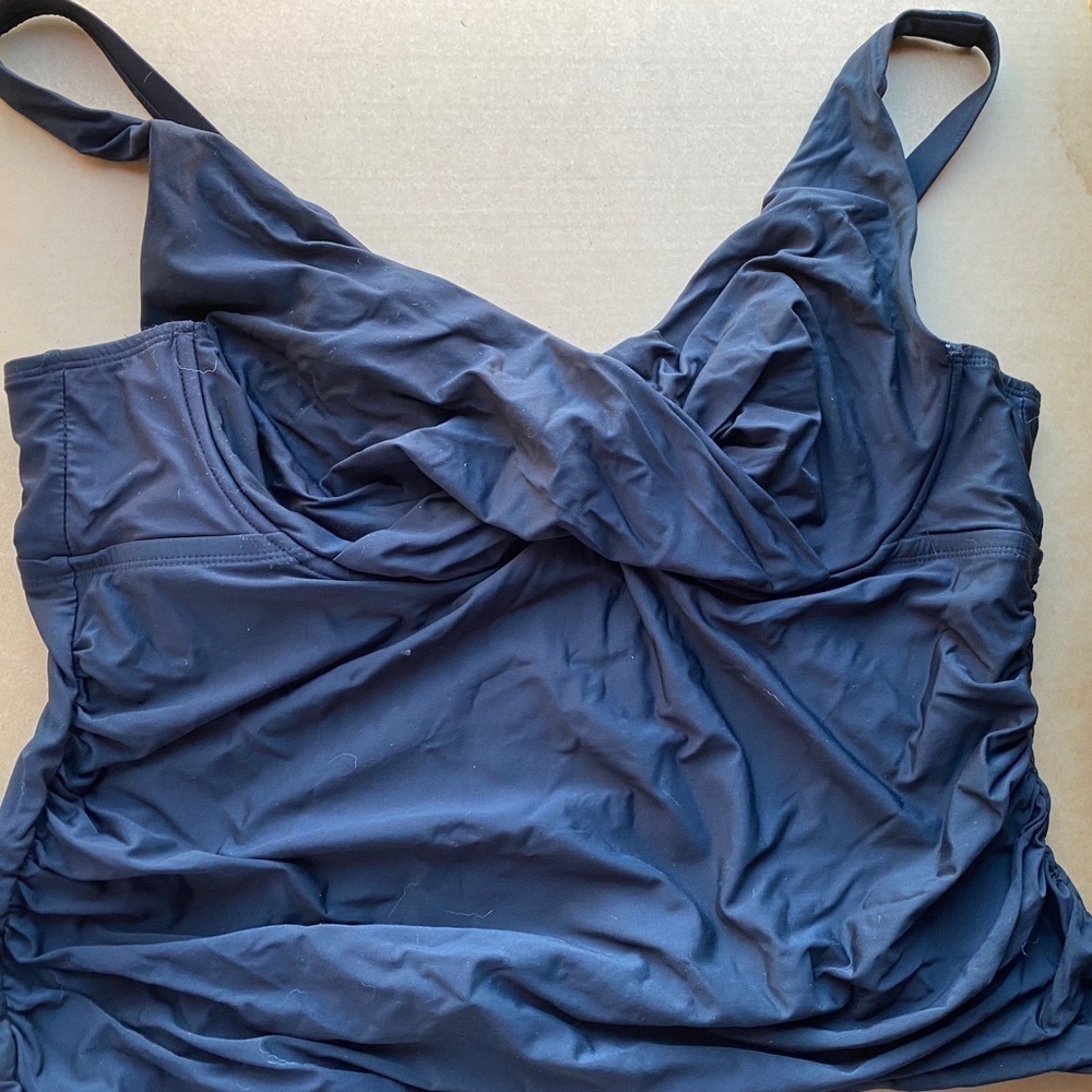 Time‎ & Tru Black Top Corset Bathing Suit. size 2Xl